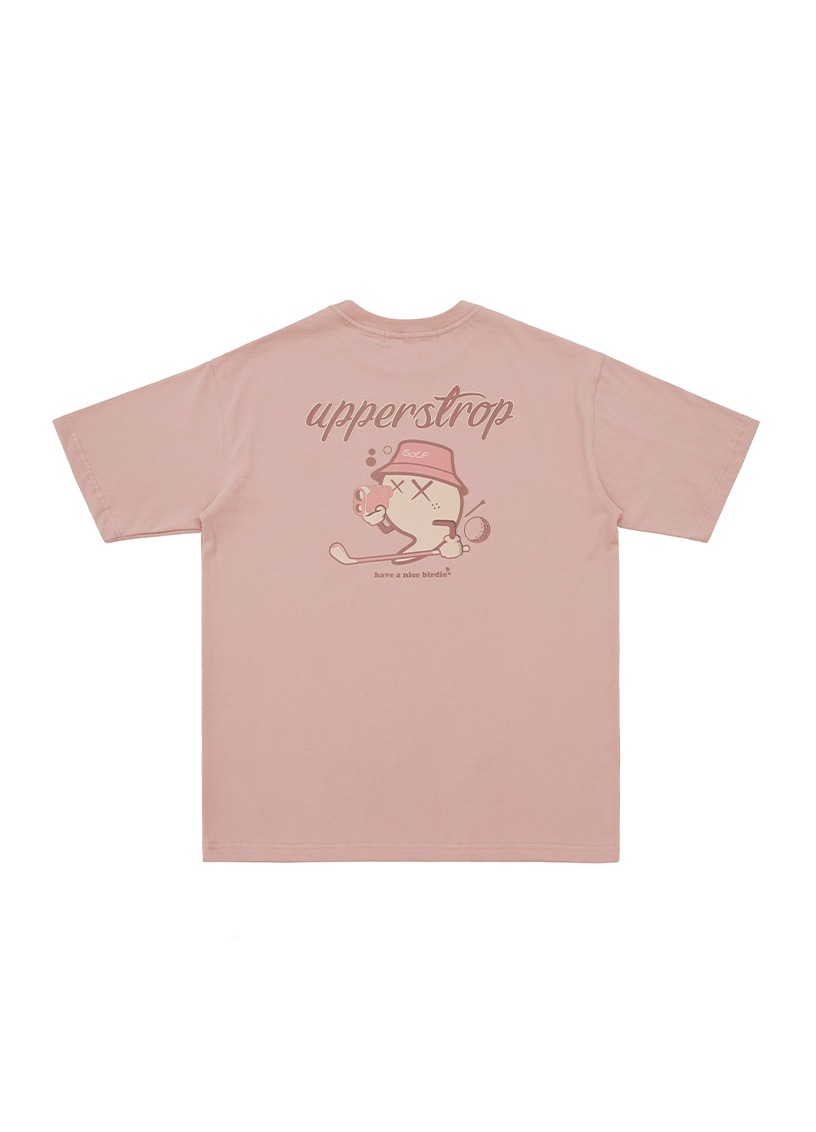 [UP3060] UPST GOLF 라운딩 콤마 반팔티셔츠 핑크