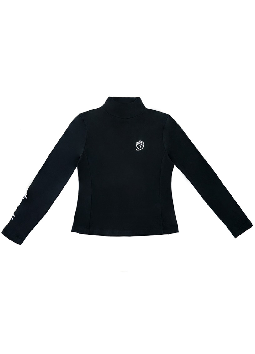 [UPW4012] UPST GOLF 여성 베이직 하프넥 티셔츠 블랙